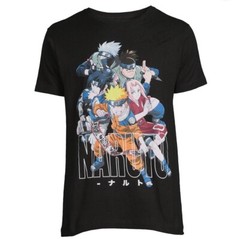 New With Tags Naruto Men’s s Graphic Tee, Black, Size Small (34-36)