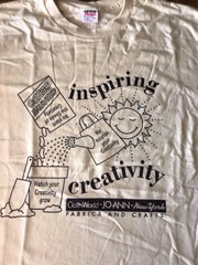 Rare Vintage 90’s JoAnn Fabrics Cloth World Inspiring Creativity Tshirt Unused