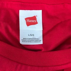 Hanes Mens Large 4 Pack T Shirt Deep Red Cotton Crew Neck Basic Essentials Tee