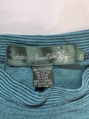 Vintage Knights Of Round Table Crewneck Men’s Shirt L Color Block Striped