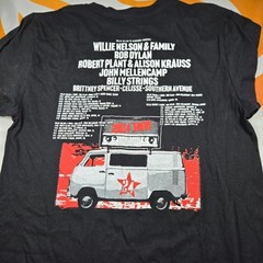 Outlaw Music Festival 2024 Tour Shirt Willie Nelson Bob Dylan Double Sided NWOT