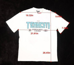 Tenaciti Studio RR Rock & Roll Tee Short Sleeve Graphic T-Shirt White Mens M