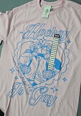 Spencer’s Brand Hockey Gay Pink Cottage Graphic T-Shirt 4pc Lot SZ Medium (Z)