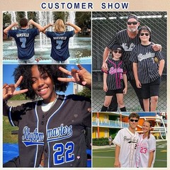 Custom Baseball Jersey with Name & Number Black Green Pinstripe Adult & Youth