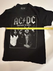 AC/DC Highway To Hell Shirt Size small Rock Tee Angus Young