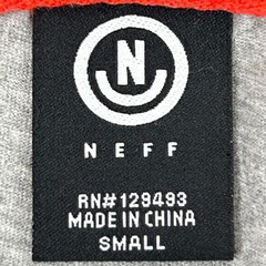 Neff Hooded T Shirt Mens S Small Gray Camouflage Hoodie Long Sleeve Pockets