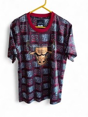Chicago Bulls Two Hype Original 90’s Kente Letter Performance T-Shirt Men’s