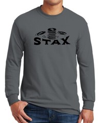 Stax Records Long Sleeve T-Shirt Music Label on Gildan 100% Cotton S-3XL Tee