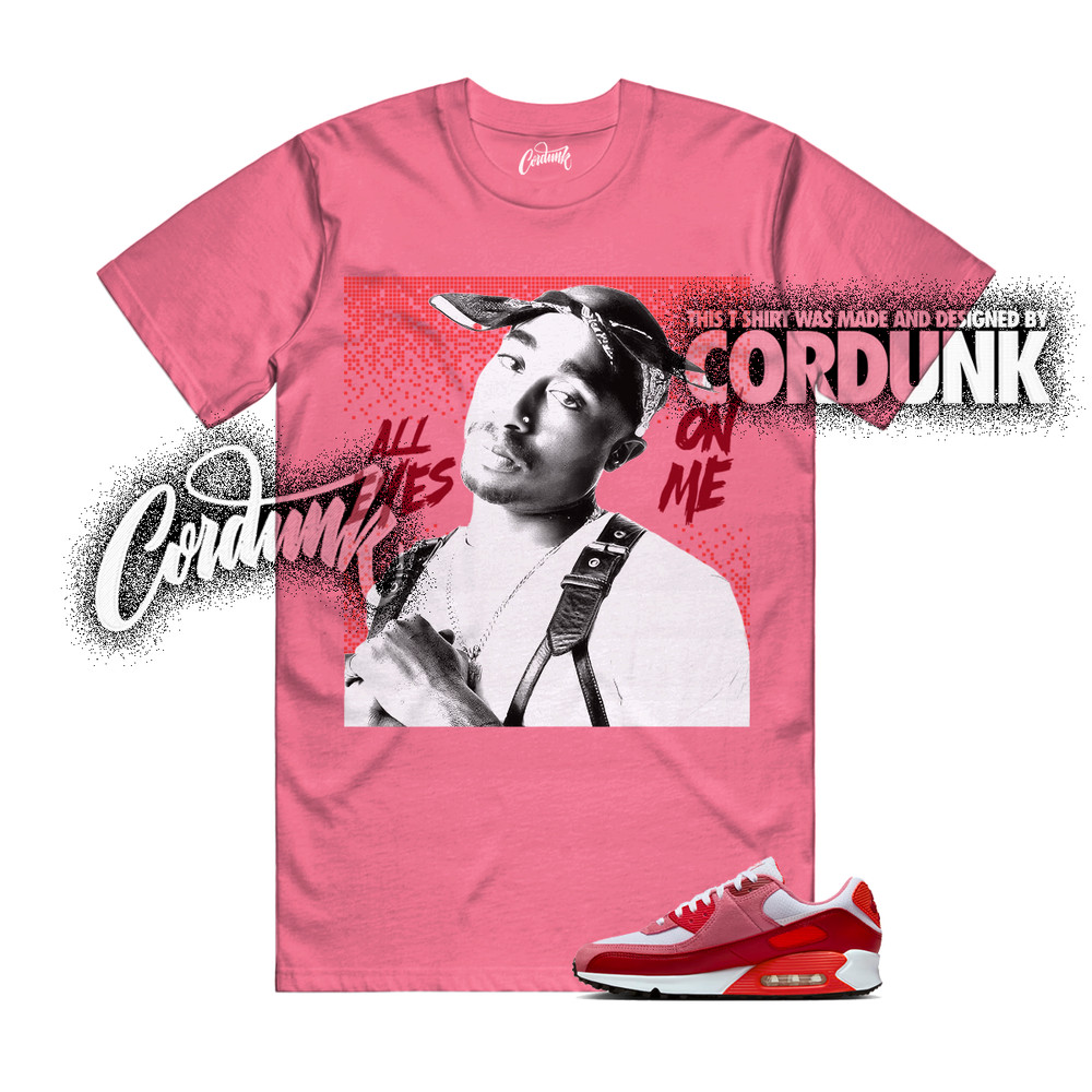 Air Max 90 Peony Light Crimson Team White Valentines Day 2026 T Shirt Match TP