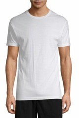 Stafford 4-Pack Men’s Dry+Cool Blended Cotton Crew-Neck T-Shirts White