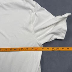 American Eagle T-Shirt Cotton Jersey Minimalist Casual White Medium Tall