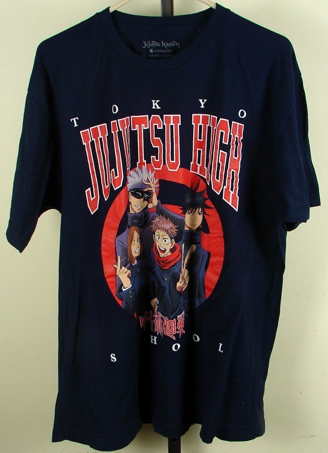 Tokyo Jujutsu High School Anime Blue T Shirt Size XL Jujutsu Kaisen