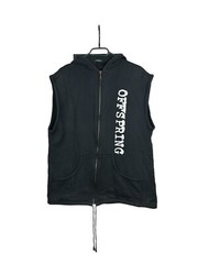 Vintage 90’s Offspring Smash Band Jacket Sleveless Shirt Rare Hooded Size L
