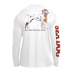 Set The Puppies Free UPF50 UV Sun Protection Long Sleeve Shirt 100% Microfibe…