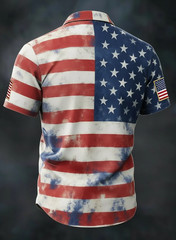 250th Anniversary USA Flag Patriotic Hawaiian Shirt 1776-2026 Fourth Of July