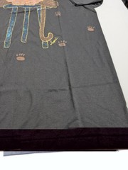 VTG 80s 90s Hand Painted Puffy Paint Cat T Shirt NOS Single Stitch USA L
