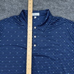 Peter Millar Summer Comfort Polo Shirt Men’s XL Navy Blue Skull Print Golf