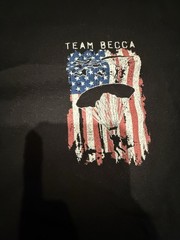 Howitzer Team Becca Paratrooper T Shirt Mens 2XL Black Patriotic USA