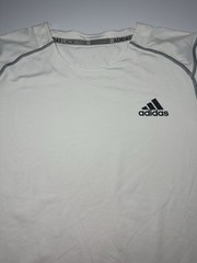 adidas The Go-To Performance Tee T-Shirt Men Size L White Activewear