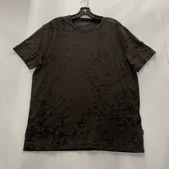 JOHN VARVATOS Eden Burnout Crew Shirt Men’s Size L Carbon Gray