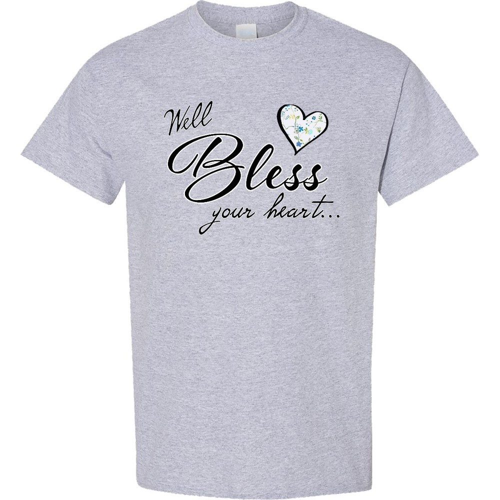 Inktastic Well Bless Your Heart With Calico Print T-Shirt Mothers Day Mama Sass