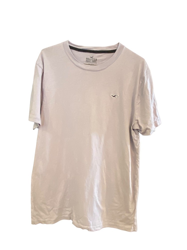 Hollister Must Have Collect Shirt Mens Medium Purple Adult V Neck Tee