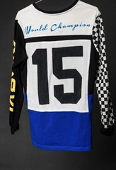 Racing Checkered Finish Line Flag Automobile #15 Motor Long Sleeve T-Shirt Large