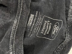 Ford Licensed Ford Mustang Men’s Black Graphic Logo Tee Crew Neck Short Sleeve M