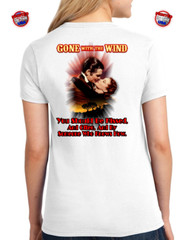 Gone With The Wind Classic Quotes Rhett Butler to Scarlett O’hara T-Shirt Sm-2XL
