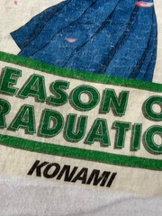 Vintage 90s Konami Anime Dating Video Game Season of Graduation Promo T-shirt