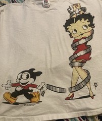 Betty Boop Two Double Side Single Stitch Graphic Shirts Vintage 1994 Size XL
