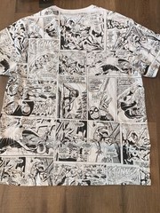 NWT Men’s XL Spider-man Vintage Look Shirt Comic Pages Panels Marvel Black White