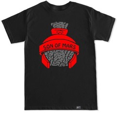 AIR SON OF MARS Blue Red Purple Grape Black White Cement matching shoes T Shirt