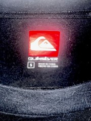 Quiksilver Men’s Black Graphic Logo Print Crew Neck Short Sleeve T-Shirt S