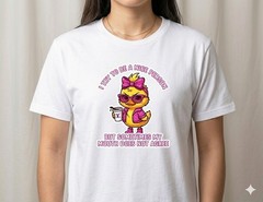 Gildan Ultra Cotton Unisex L Crew Neck Short Sleeve Funny Bear Graphic Tee