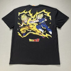 Dragon Ball Z Crew Neck Double Sided Graphic Print T-Shirt Black Men’s Size XL