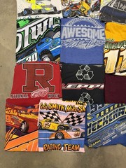 24 Piece Lot 18 Racing T Shirts 6 Hats Nascar, Dirt Reseller Bundle Wholesale