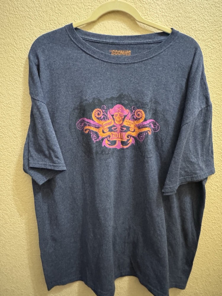 Loot Crate Goonies Never Say Die Blue T-Shirt 2XL