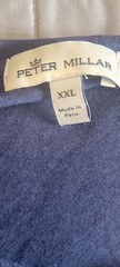 Peter Millar Shirt Mens 2XL Blue Pocket Crewneck Modal Cotton Soft Tee Top