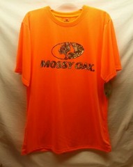 Men’s Mossy Oak Large Orange Camoflauge T-Shirt Crewneck Country Hunting SS NWT