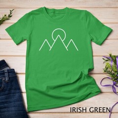 Mountain Nature Minimal Geometric Hiking Camping Hiker Gift Unisex T-shirt