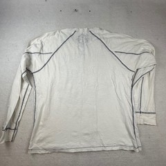 American Rag Mens XL Off White T-Shirt Lion Crest 1984 Y2k distressed SPOTS