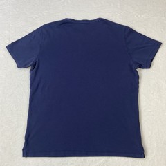 Robert Barakett L Navy Blue Pima Cotton Crew Neck Mens T-Shirt Short Sleeve Tee