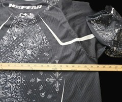 No Fear Rogue Series Motocross Jersey Mens XL Black White Paisley Y2K MX BMX