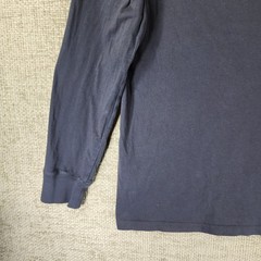 Taylor Stitch Organic Cotton Henley Tee Shirt Mens 40 US M Blue Casual *Spots