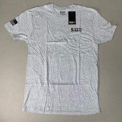 5.11 TACTICAL All Bark All Bite T-Shirt Cotton Polyester 016 Heather Grey Sz M