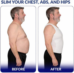 Men’S Ultra Slimming Shirt – Sleeveless Chest and Tummy Control Undershirt