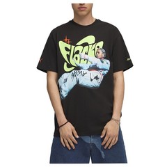 PUMA Asap Rocky Flacko Smile Graphic Crew Neck Short Sleeve T-Shirt Mens Black C