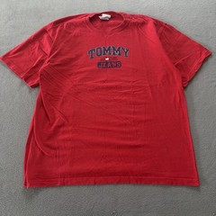Vintage Tommy Hilfiger Shirt Mens Extra Large XL Gray Made in USA 90s Cotton
