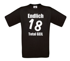 Unisex T-Shirt – Finally 18 Totally Horny – Adult Birthday Gift – Party